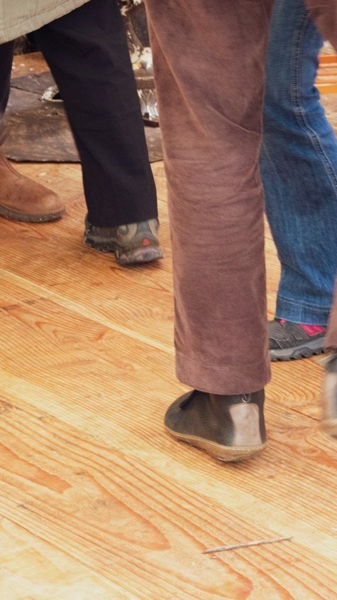 Dance boots on the Peak Dance Night floor